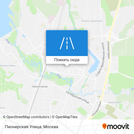 Карта Пионерская Улица