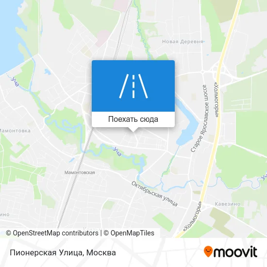 Карта Пионерская Улица