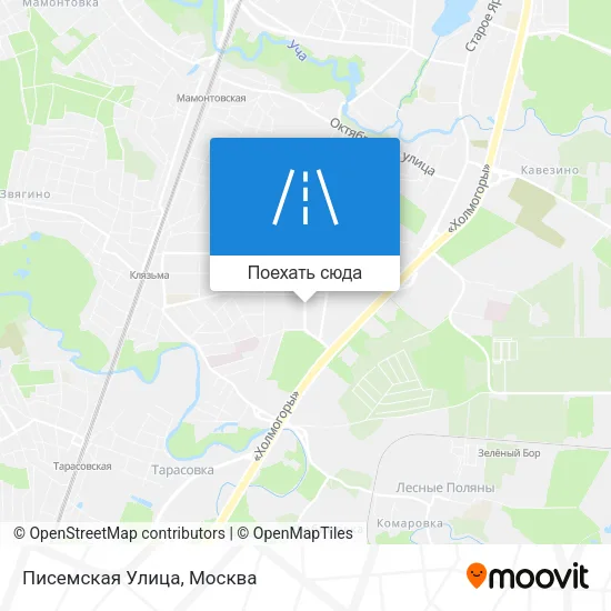 Карта Писемская Улица