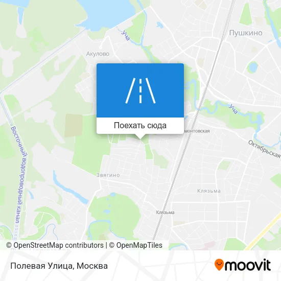 Карта Полевая Улица