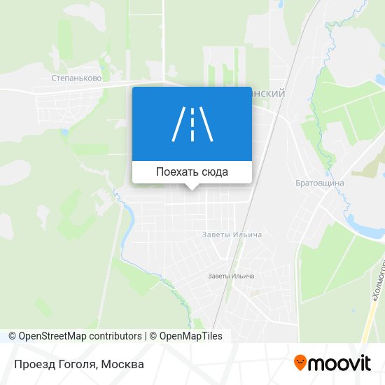 Карта Проезд Гоголя