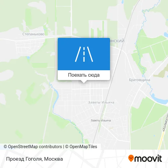 Карта Проезд Гоголя