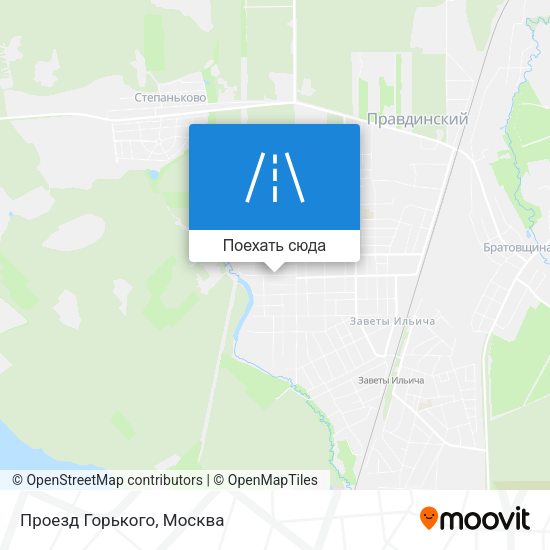 Карта Проезд Горького