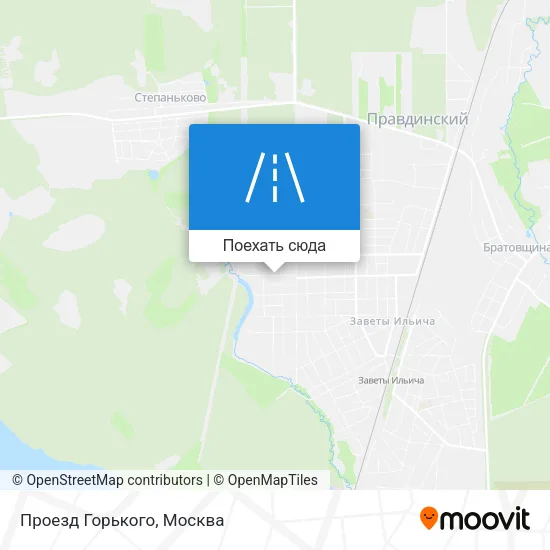 Карта Проезд Горького