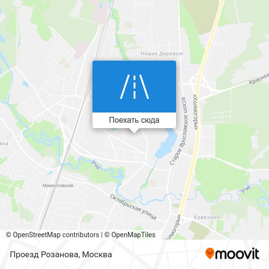 Карта Проезд Розанова
