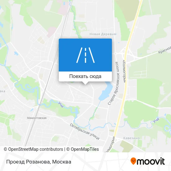 Карта Проезд Розанова