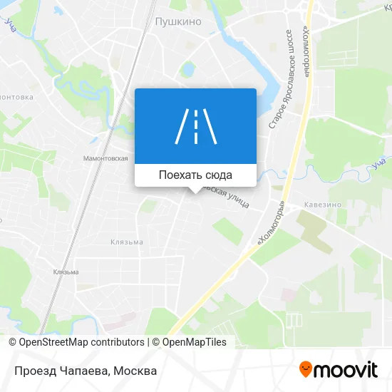Карта Проезд Чапаева