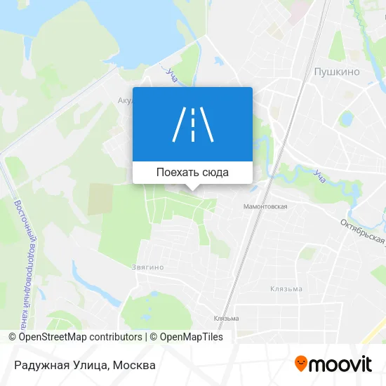 Карта Радужная Улица