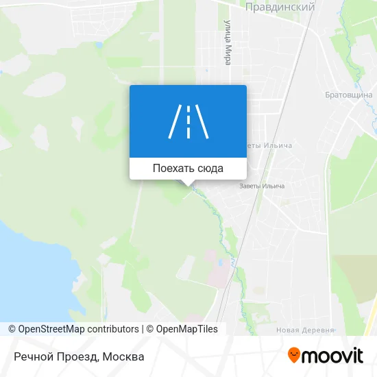 Карта Речной Проезд