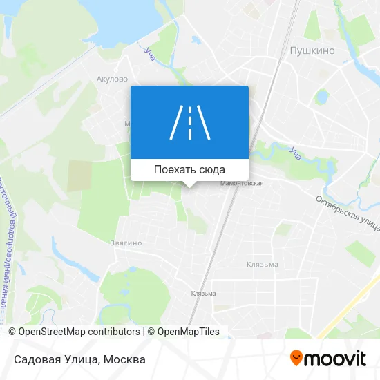 Карта Садовая Улица