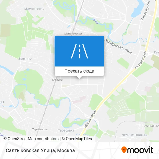 Карта Салтыковская Улица
