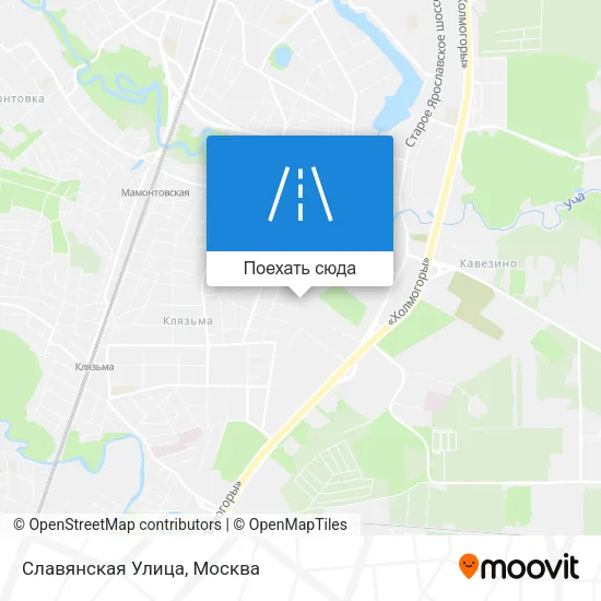 Карта Славянская Улица