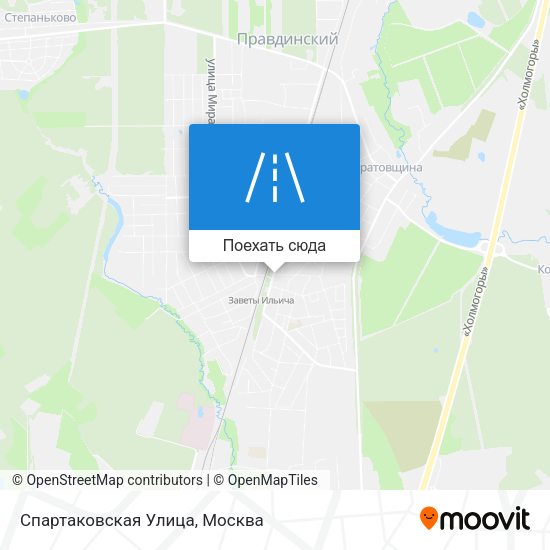 Карта Спартаковская Улица