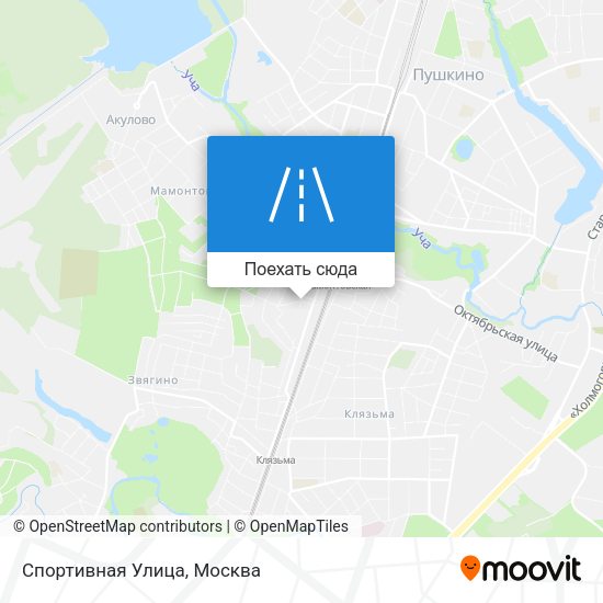 Карта Спортивная Улица