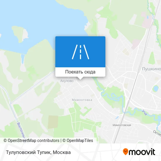 Карта Тулуповский Тупик