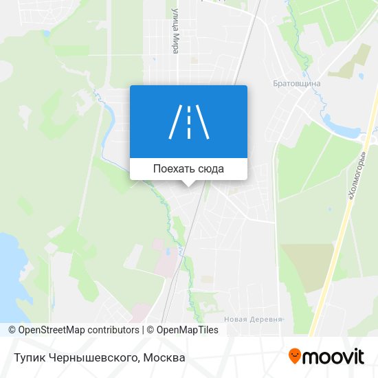 Карта Тупик Чернышевского