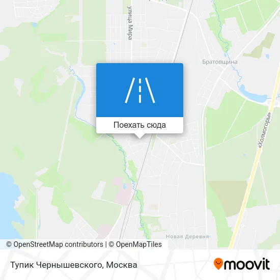 Карта Тупик Чернышевского