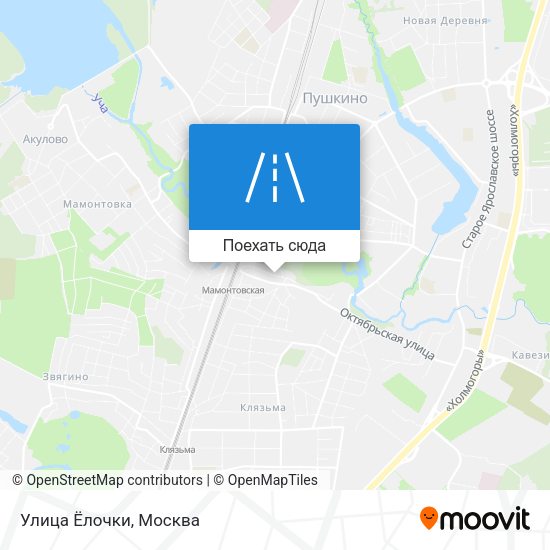 Карта Улица Ёлочки
