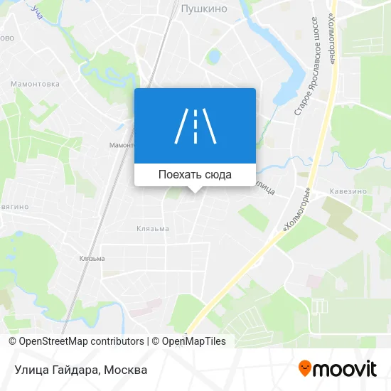 Карта Улица Гайдара