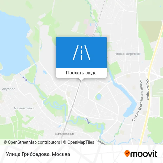 Карта Улица Грибоедова