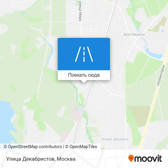 Карта Улица Декабристов