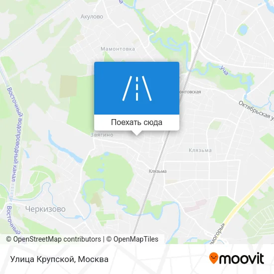 Карта Улица Крупской