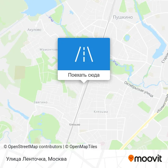 Карта Улица Ленточка