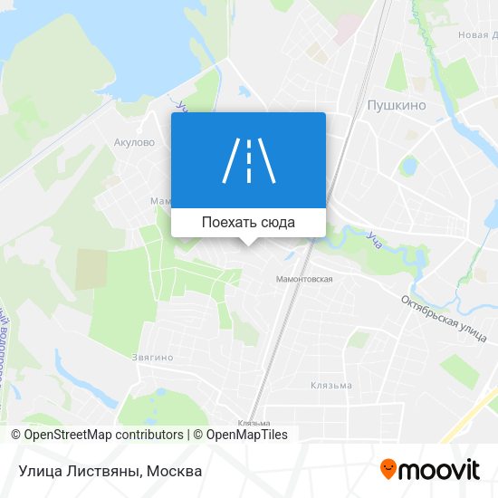Карта Улица Листвяны
