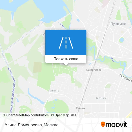 Карта Улица Ломоносова