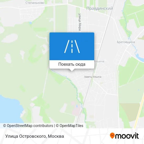 Карта Улица Островского