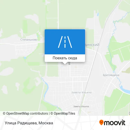 Карта Улица Радищева