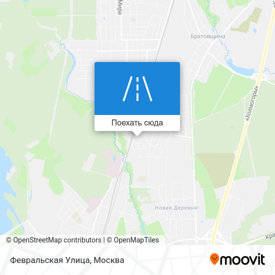 Карта Февральская Улица