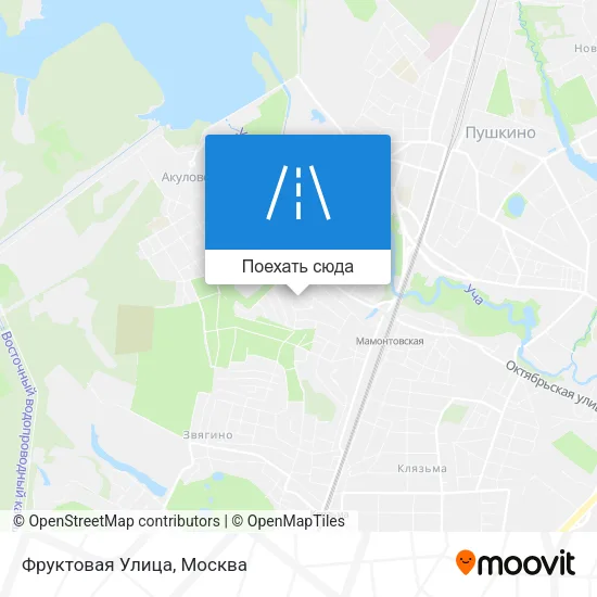 Карта Фруктовая Улица