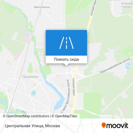 Карта Центральная Улица