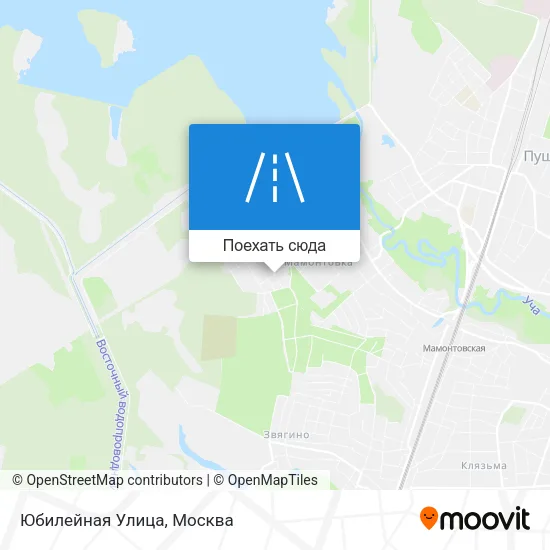 Карта Юбилейная Улица