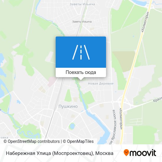 Карта Набережная Улица (Моспроектовец)