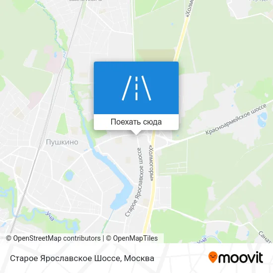 Карта Старое Ярославское Шоссе