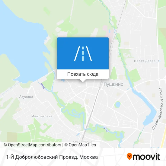 Карта 1-Й Добролюбовский Проезд