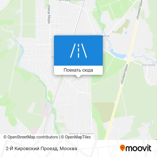Карта 2-Й Кировский Проезд