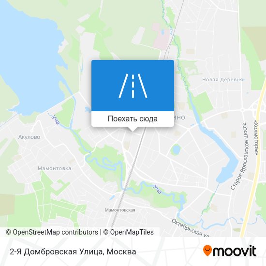 Карта 2-Я Домбровская Улица
