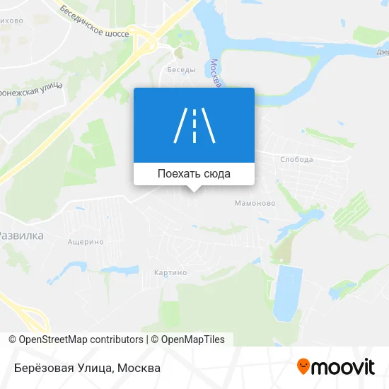 Карта Берёзовая Улица