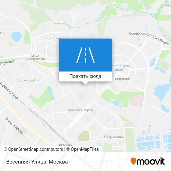 Карта Весенняя Улица