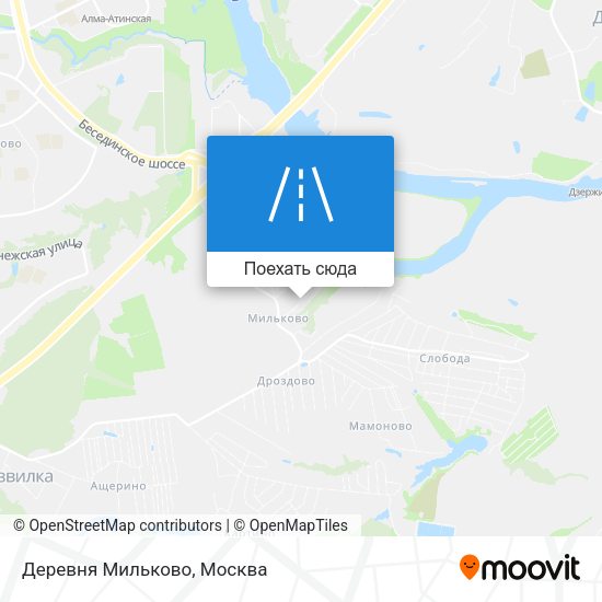 Карта Деревня Мильково