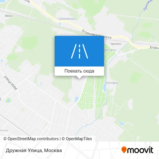 Карта Дружная Улица