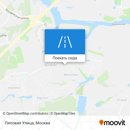 Карта Липовая Улица