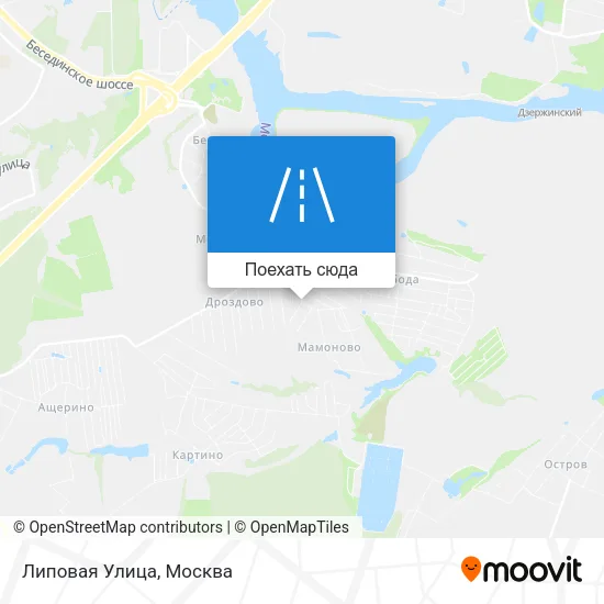 Карта Липовая Улица