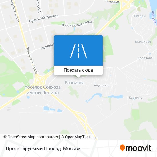 Карта Проектируемый Проезд