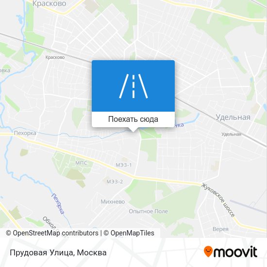 Карта Прудовая Улица