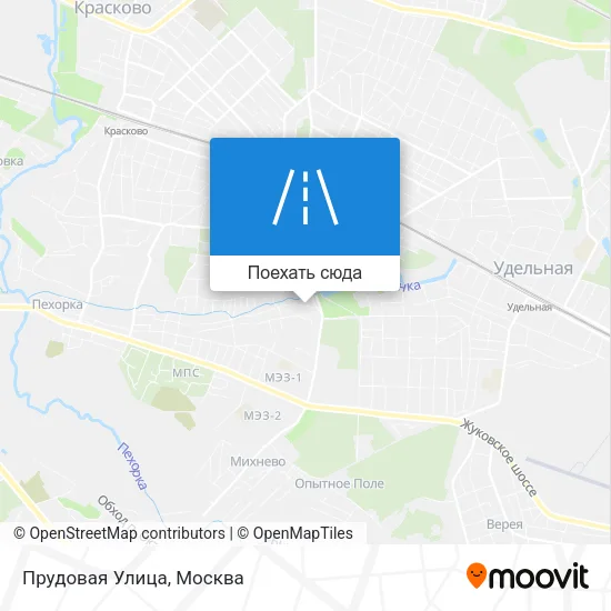 Карта Прудовая Улица
