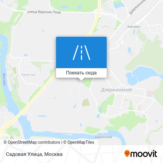 Карта Садовая Улица